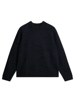 J.Lindeberg Ken Resonance Jacquard Crew* Knitwear|Tops