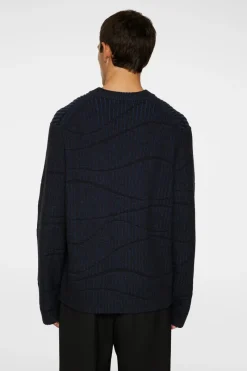 J.Lindeberg Ken Resonance Jacquard Crew* Knitwear|Tops