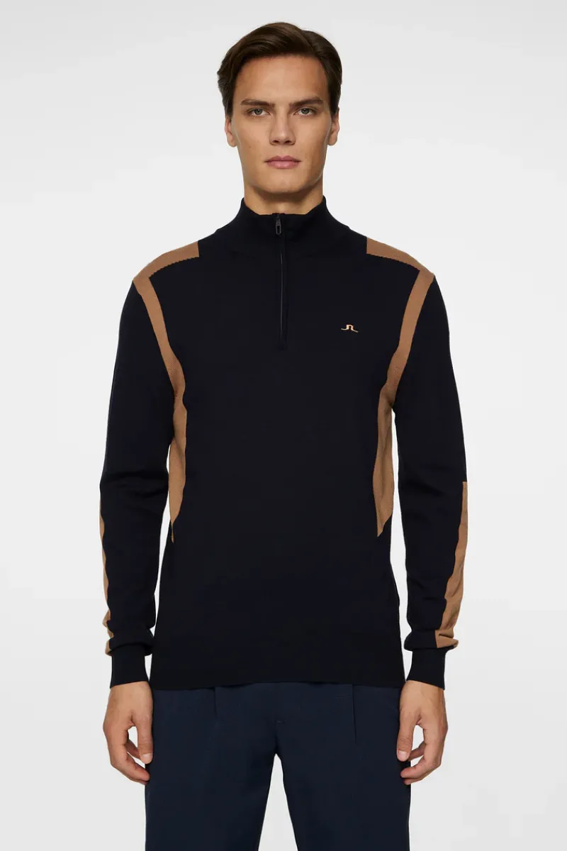 J.Lindeberg Kendrick Knitted Zip Sweater* Golf|Knitwear