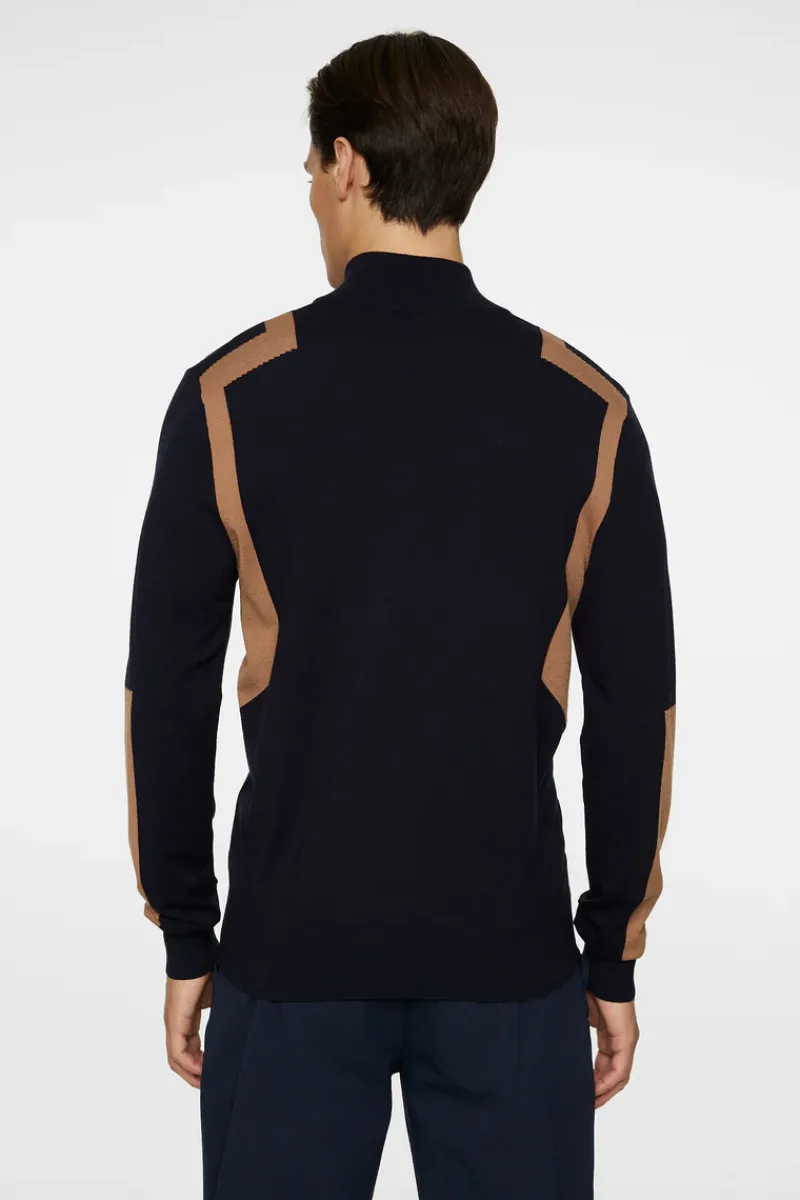 J.Lindeberg Kendrick Knitted Zip Sweater* Golf|Knitwear