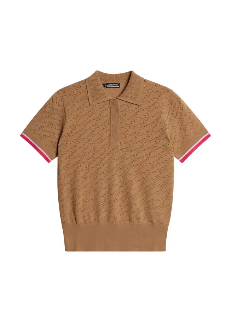 J.Lindeberg Lomi Knitted Polo Shirt* Golf|Knitwear