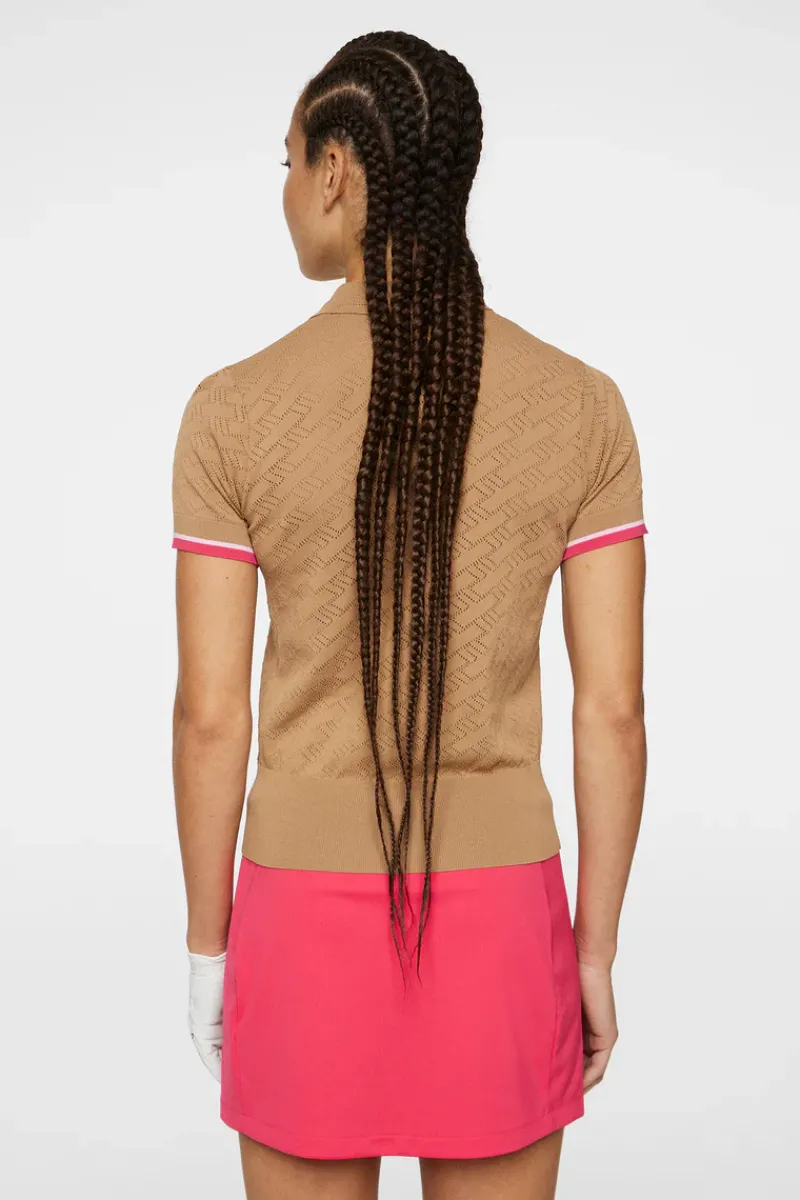 J.Lindeberg Lomi Knitted Polo Shirt* Golf|Knitwear