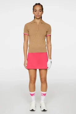 J.Lindeberg Lomi Knitted Polo Shirt* Golf|Knitwear