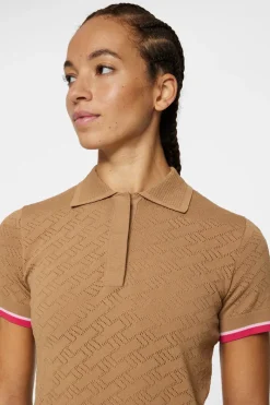 J.Lindeberg Lomi Knitted Polo Shirt* Golf|Knitwear