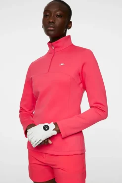 J.Lindeberg Lorelei Quarter Zip Mid Layer* Golf|Base & Mid Layers