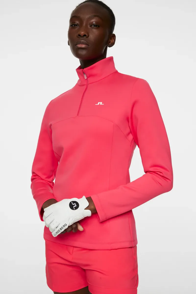 J.Lindeberg Lorelei Quarter Zip Mid Layer* Golf|Base & Mid Layers