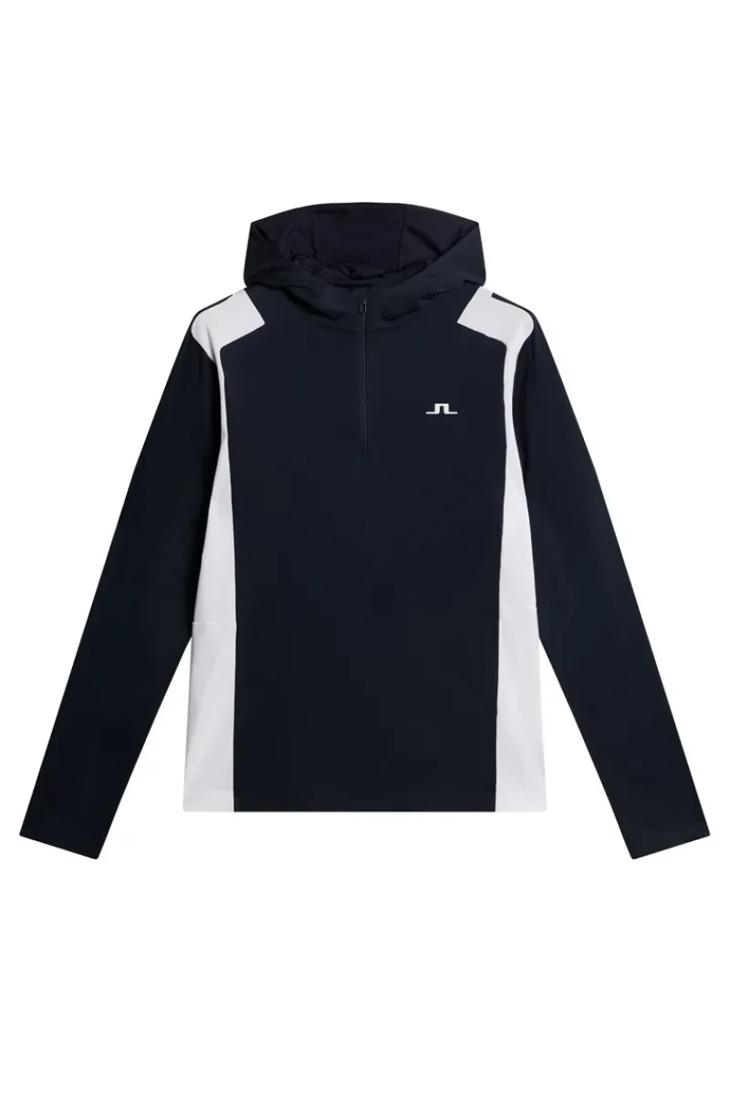 J.Lindeberg Lukas Quarter Zip Hood* Base & Mellomlag