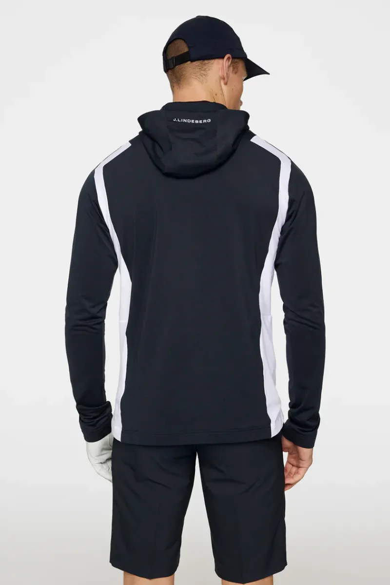 J.Lindeberg Lukas Quarter Zip Hood* Base & Mellomlag
