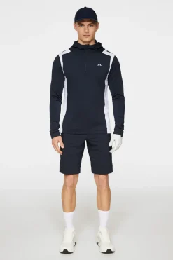 J.Lindeberg Lukas Quarter Zip Hood* Base & Mellomlag