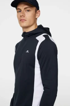 J.Lindeberg Lukas Quarter Zip Hood* Base & Mellomlag