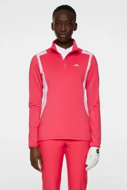 J.Lindeberg Mae Quarter Zip Mid Layer* Golf|Base & Mid Layers