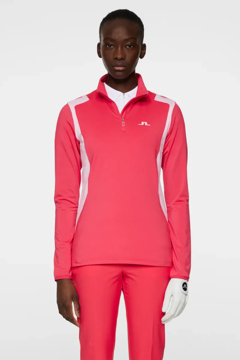 J.Lindeberg Mae Quarter Zip Mid Layer* Golf|Base & Mid Layers