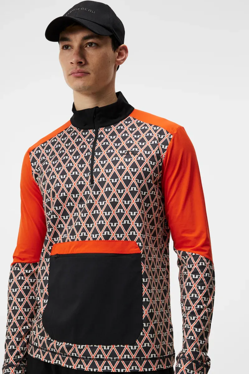 J.Lindeberg Matias Print Mid Layer* Base & Mellomlag|Utendørs