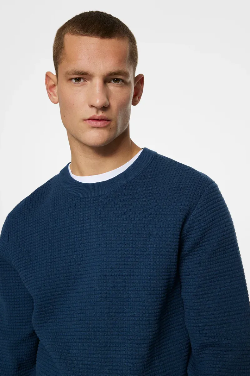 J.Lindeberg Oliver Structured Sweater* Knitwear|Tops