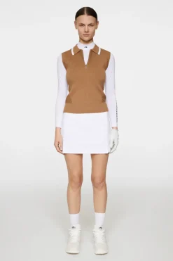 J.Lindeberg Ramona Knitted Polo Shirt* Golf|Knitwear