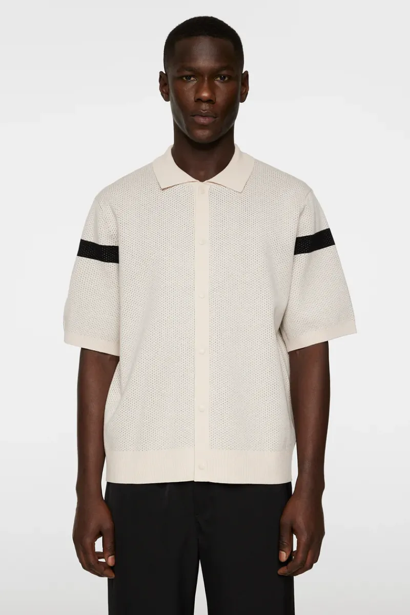 J.Lindeberg Rayne Knitted Shirt* Knitwear|Tops