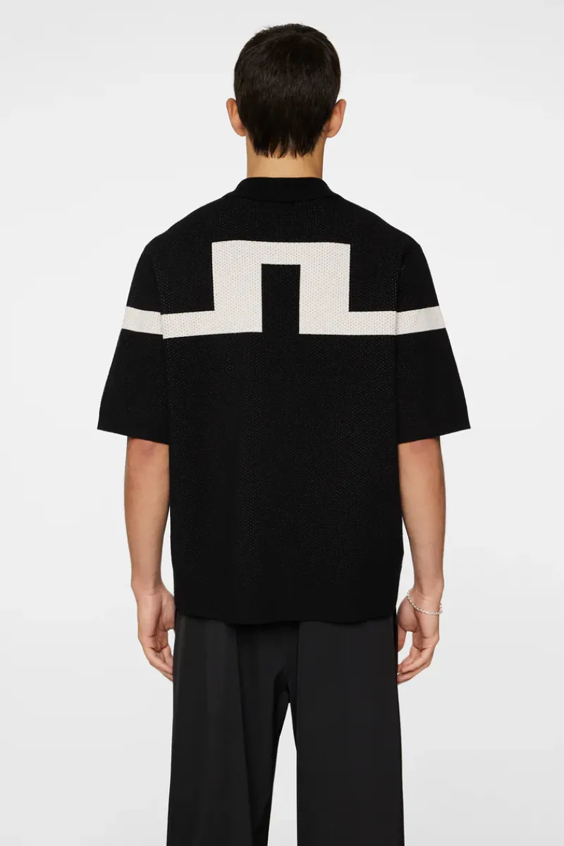 J.Lindeberg Rayne Knitted Shirt* Knitwear|Tops
