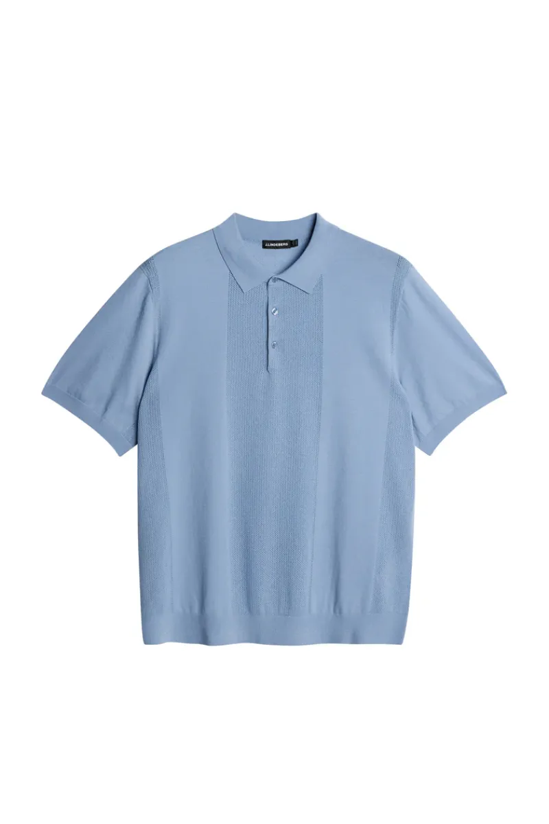 J.Lindeberg Reymond Solid Stripe Polo* Polo Shirts|Knitwear