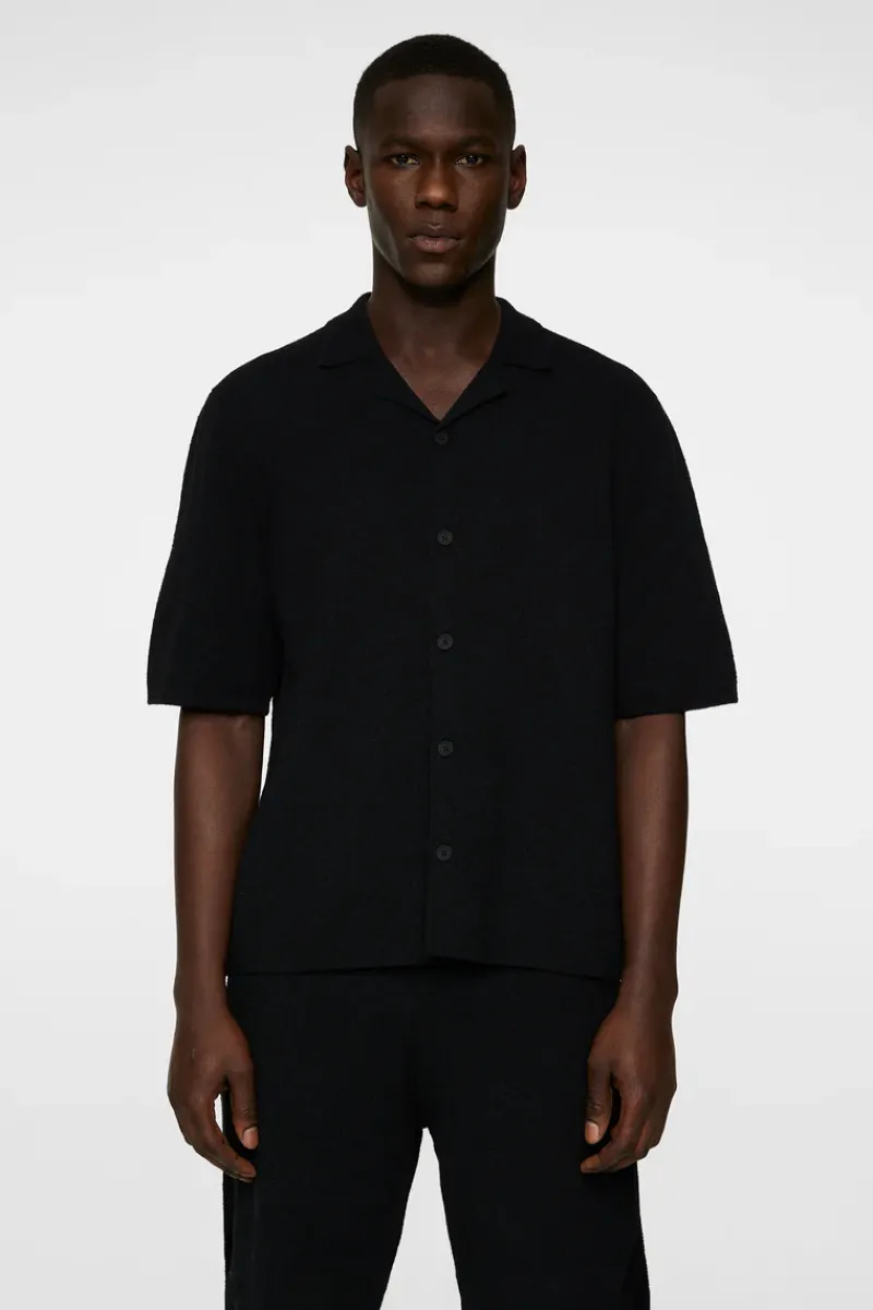 J.Lindeberg Sal Knitted Boucle Shirt* Knitwear|Tops