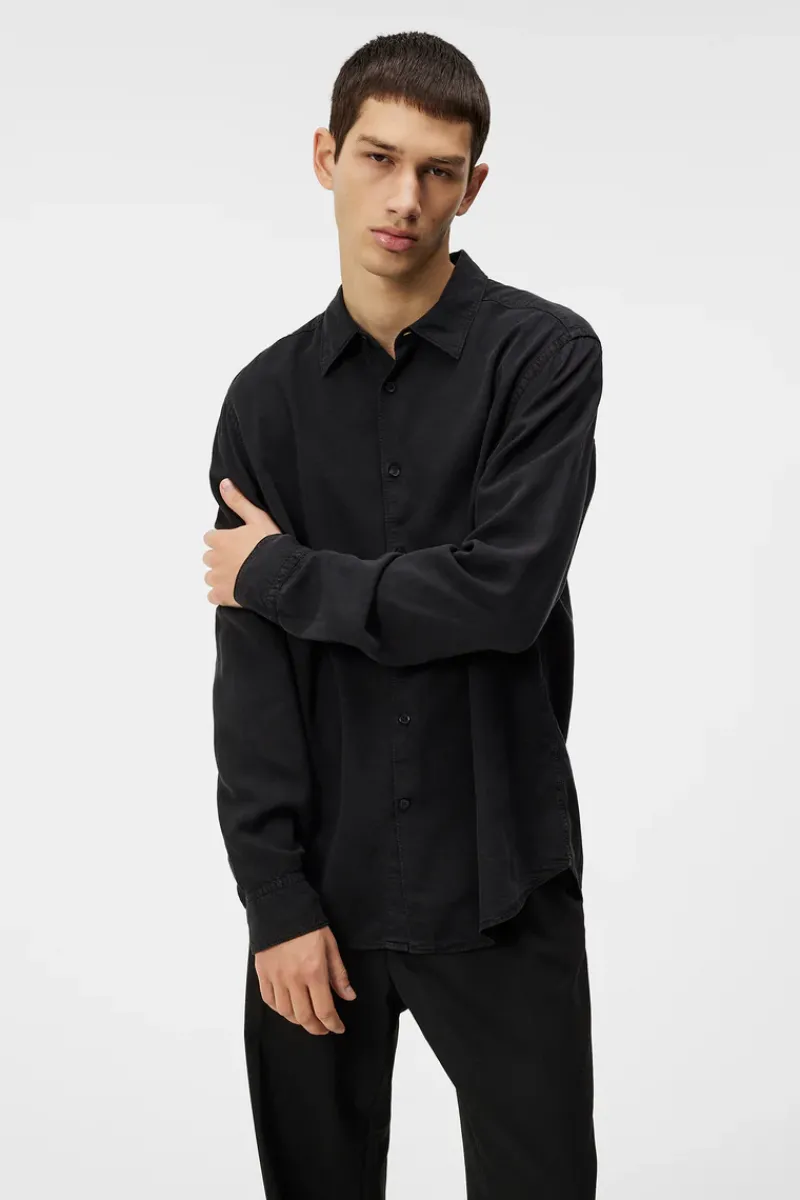 J.Lindeberg Slim LS Comfort Tencel Shirt* Skjorter|Shirts