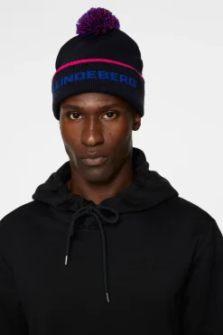 J.Lindeberg Stripe Beanie* Tilbehør|Aktiv