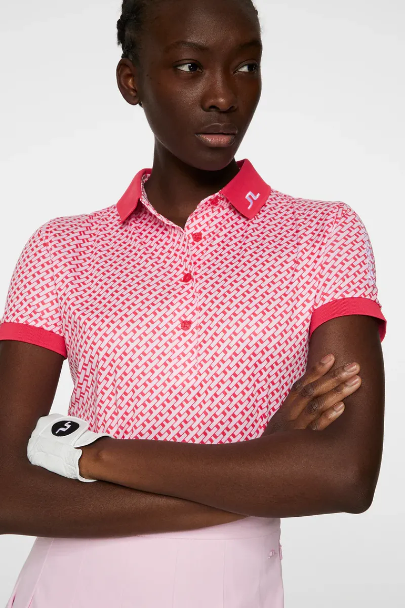 J.Lindeberg Tour Tech Print Polo* Golf|Tops