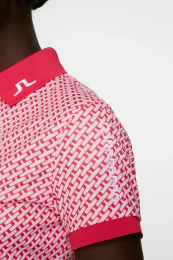 J.Lindeberg Tour Tech Print Polo* Golf|Tops