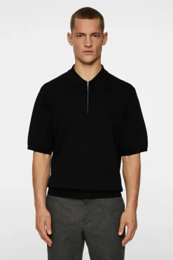 J.Lindeberg Tyler Quarter Zip Knit Polo* Polo Shirts|Knitwear