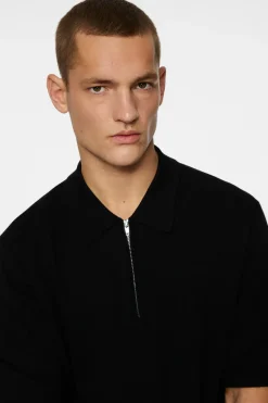J.Lindeberg Tyler Quarter Zip Knit Polo* Polo Shirts|Knitwear