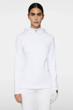 J.Lindeberg W Aerial Quarter Zip Hood* Golf|Base & Mid Layers