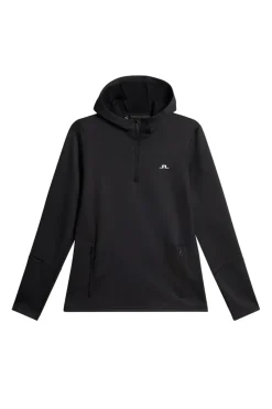 J.Lindeberg W Aerial Quarter Zip Hood* Basis- & Mellomlag|Base & Mellomlag