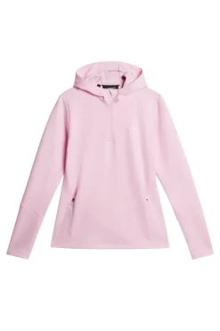 J.Lindeberg W Aerial Quarter Zip Hood* Golf|Base & Mid Layers