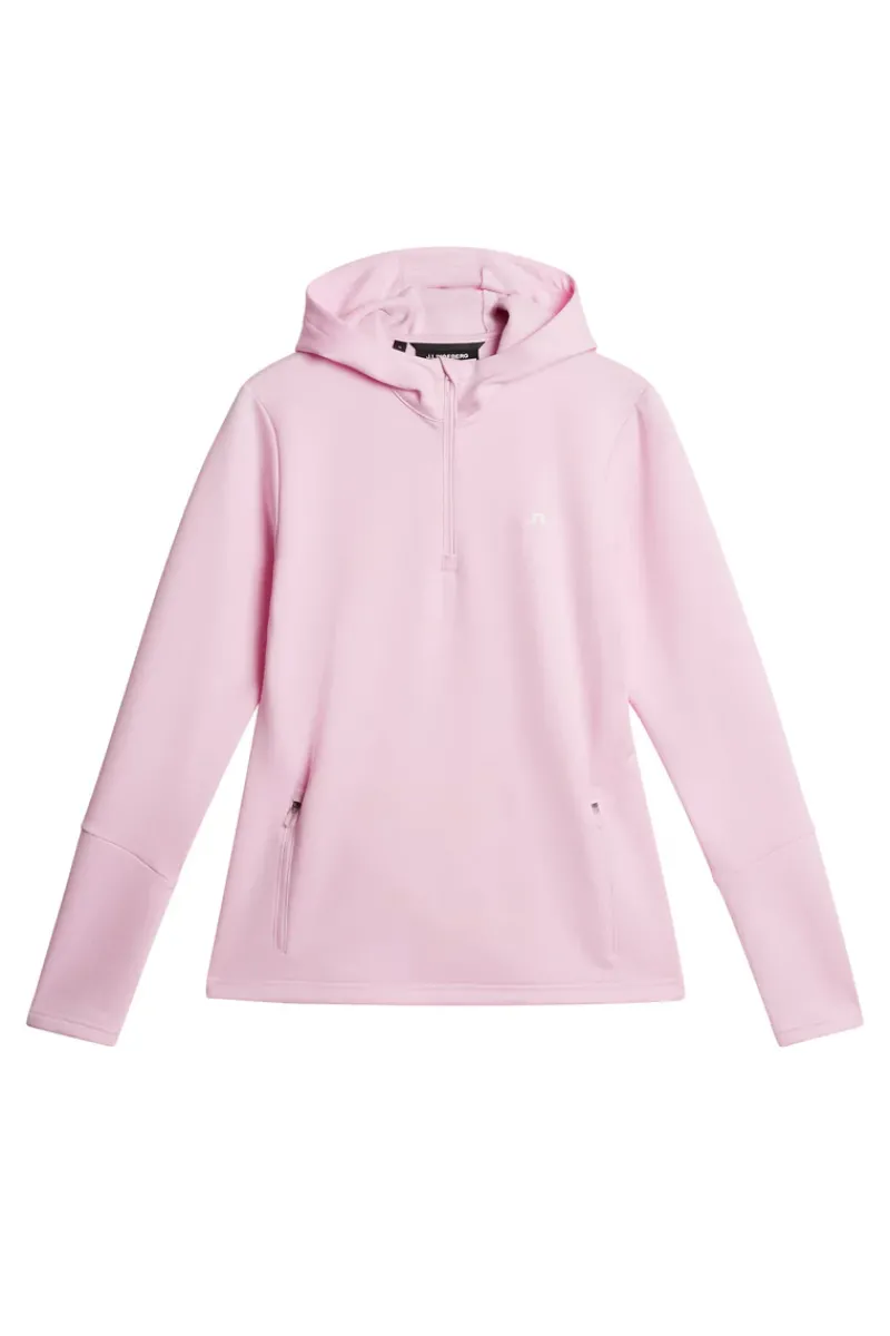 J.Lindeberg W Aerial Quarter Zip Hood* Golf|Base & Mid Layers