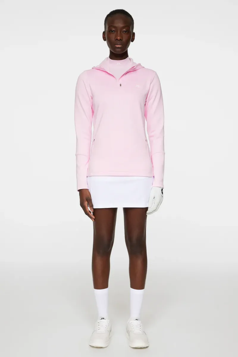 J.Lindeberg W Aerial Quarter Zip Hood* Golf|Base & Mid Layers
