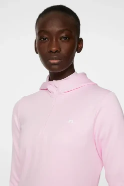 J.Lindeberg W Aerial Quarter Zip Hood* Golf|Base & Mid Layers