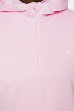J.Lindeberg W Aerial Quarter Zip Hood* Golf|Base & Mid Layers