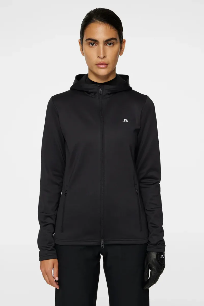 J.Lindeberg W Aerial Zip Hood* Golf|Base & Mid Layers