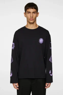 J.Lindeberg Walsh LS Print T-shirt* Tops|T-shirts