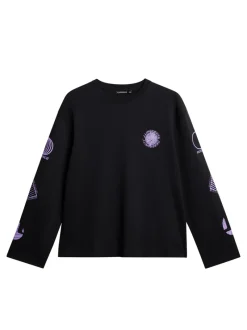 J.Lindeberg Walsh LS Print T-shirt* Tops|T-shirts