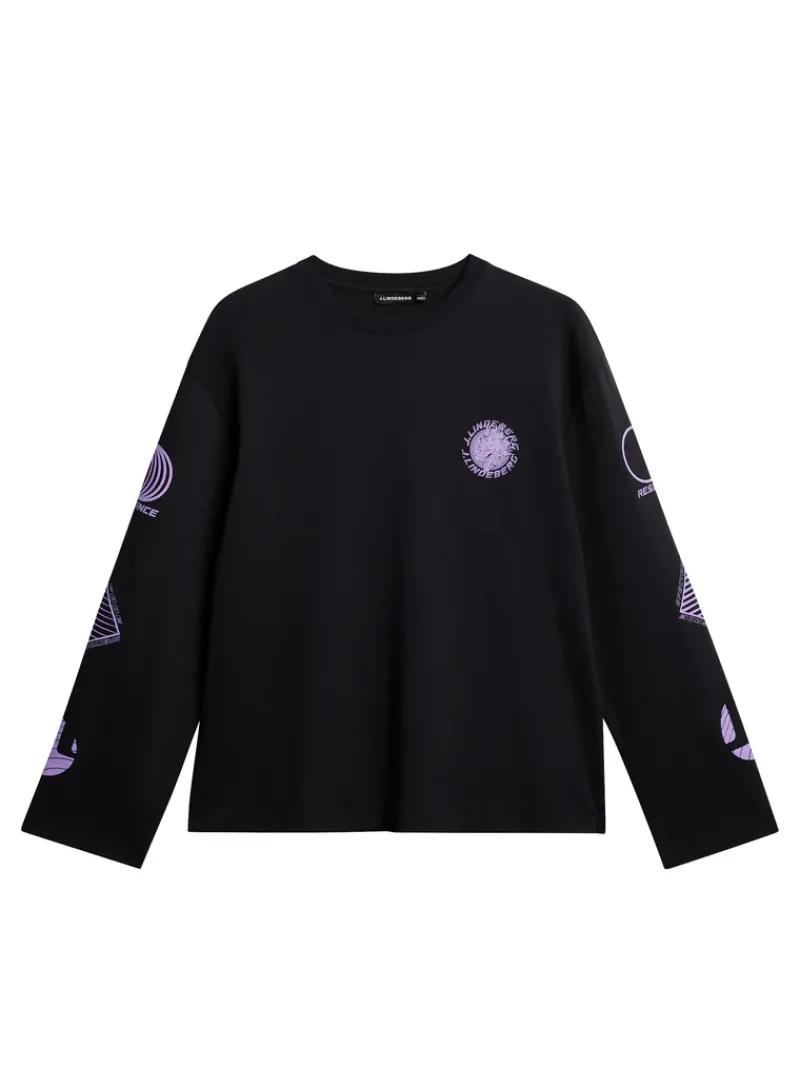 J.Lindeberg Walsh LS Print T-shirt* Tops|T-shirts