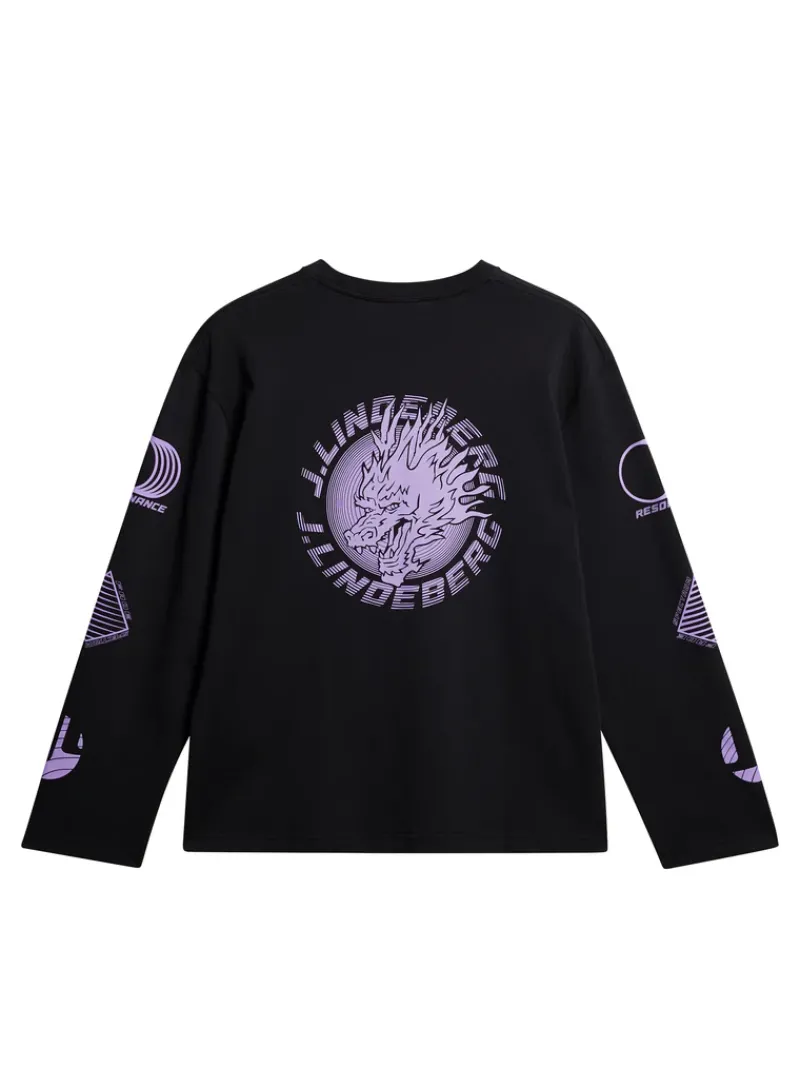 J.Lindeberg Walsh LS Print T-shirt* Tops|T-shirts