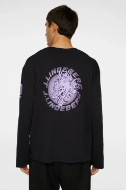 J.Lindeberg Walsh LS Print T-shirt* Tops|T-shirts