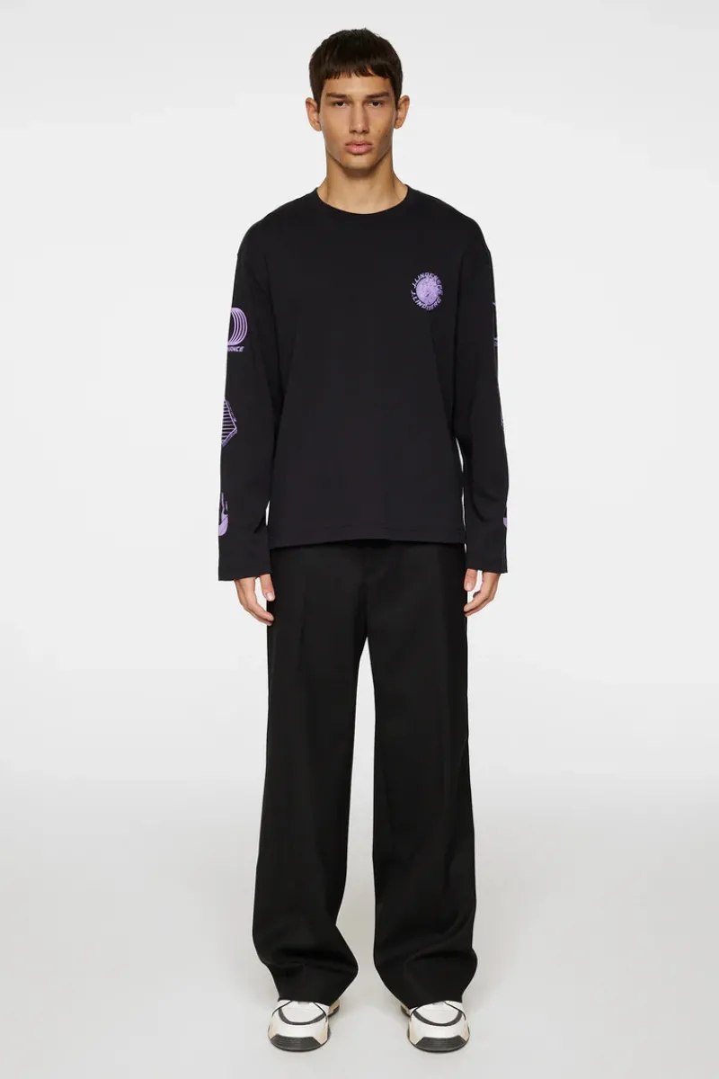 J.Lindeberg Walsh LS Print T-shirt* Tops|T-shirts